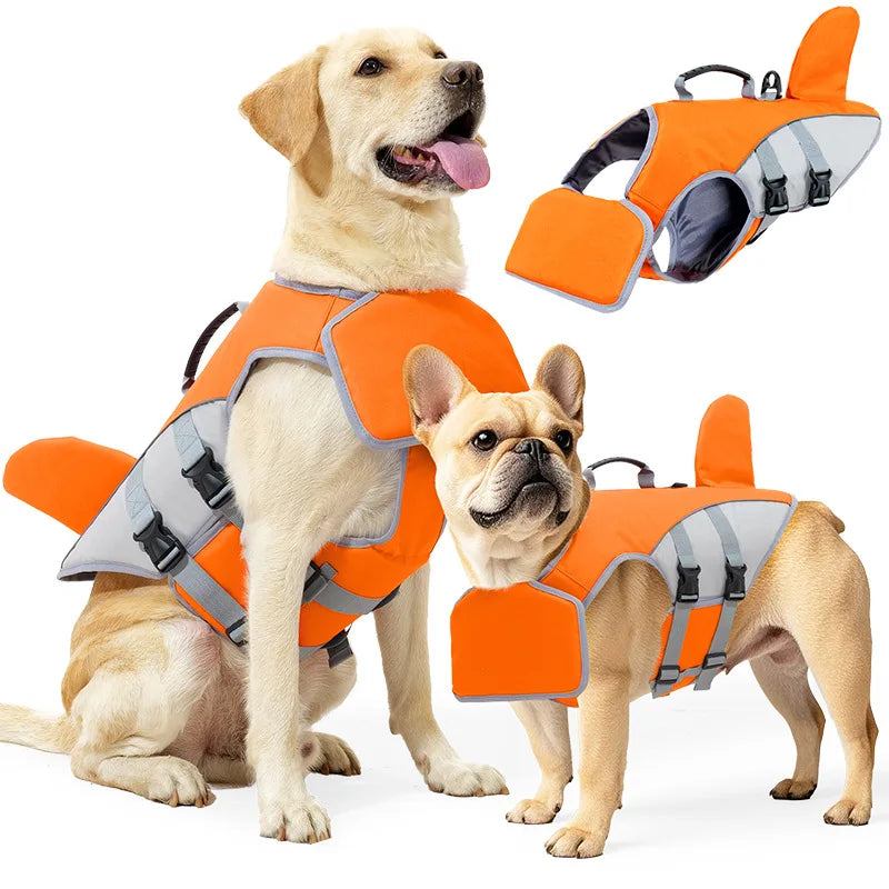 Dog Shark Fin Shape Life Vest For Swimming Safety Protection