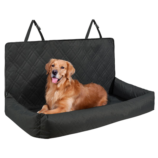 SucceBuy Dog Car Seat Waterproof Booster With Clip On Leash