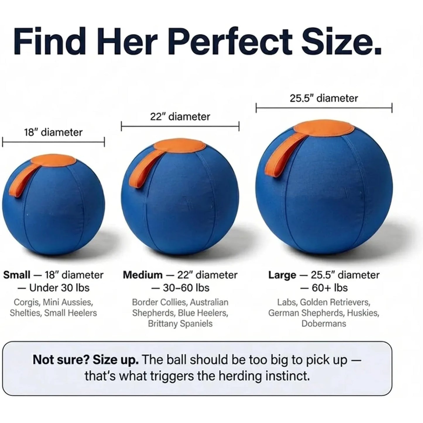 Herding Ball For Dogs With Protective Cover Tear Resistant