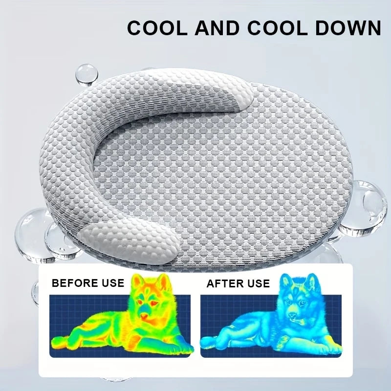 Cooling Ice Silk Pet Bed For Dogs And Cats Breathable