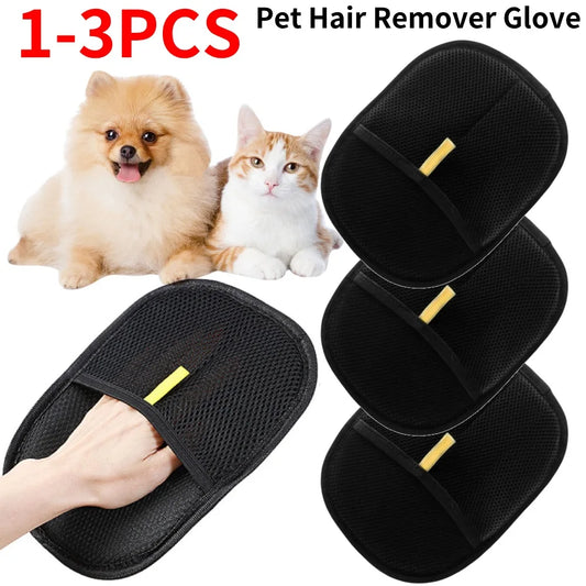 APWIKOGER Deshedding Glove For Dog Cat Rabbit Hair Removal Mitt For Coat Types