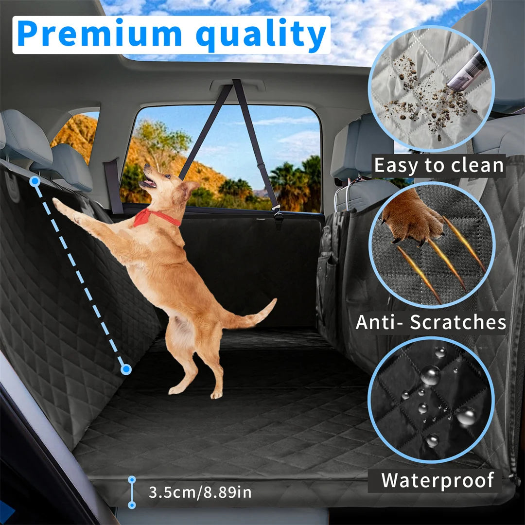 BINGOPAW Waterproof Dog Car Seat Cover Hammock Extender Back Seat