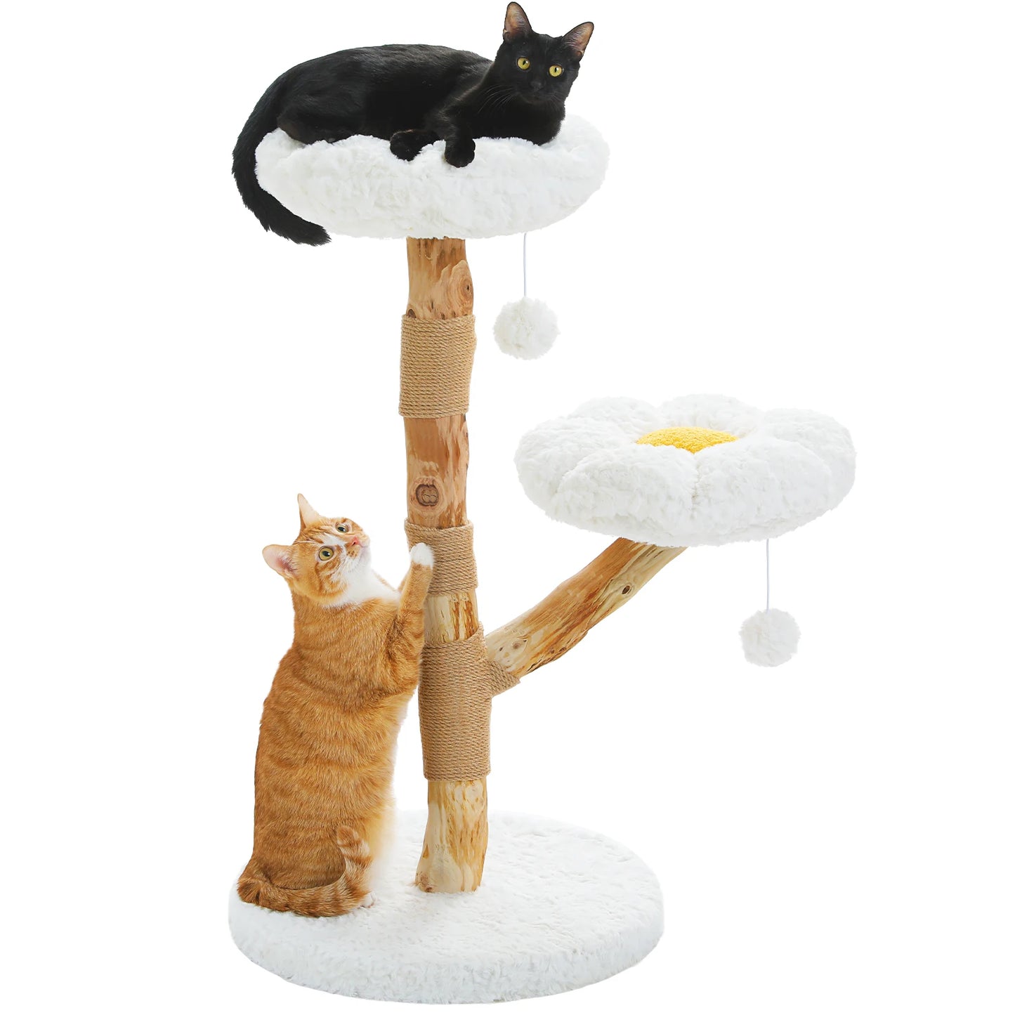 PAWZ Road Cat Tree Tower With Solid Wood Scratching Posts
