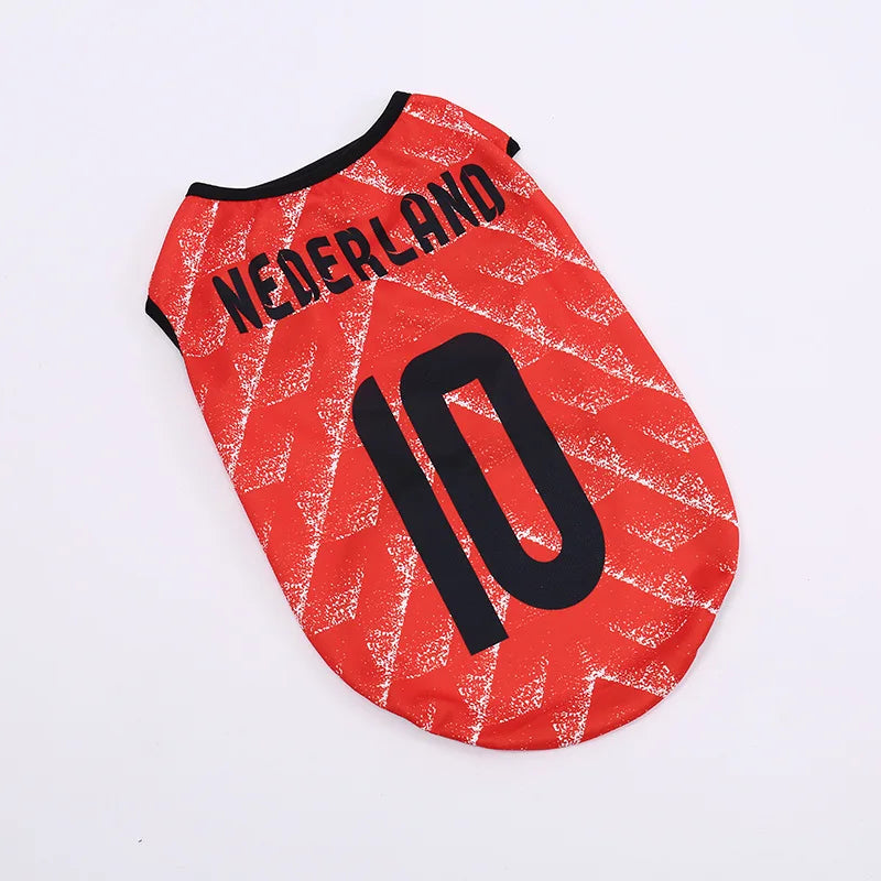 Sport Team Mesh Dog Vest Breathable Lightweight Pet Clothing