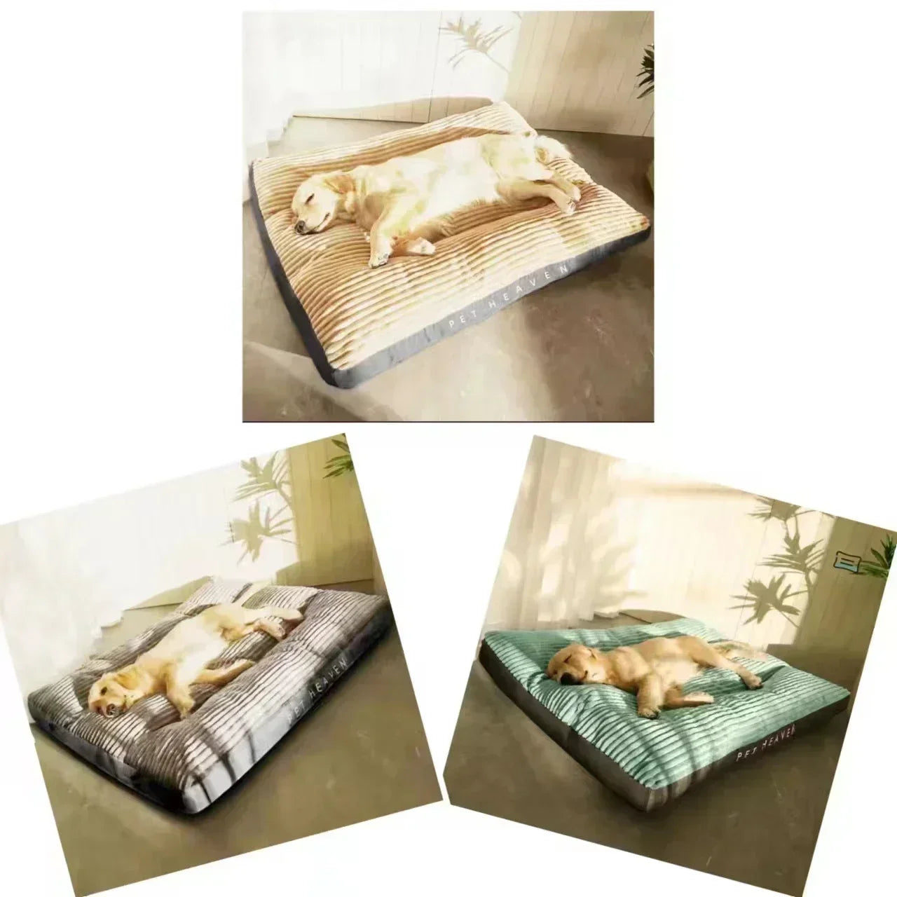 Corduroy Dog Mat Bed for Medium to Large Dogs Removable Washable