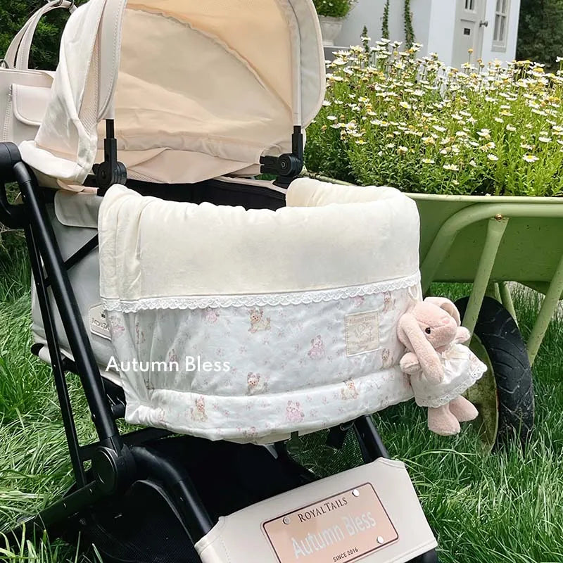 Smvp Super Soft Pet Dog Stroller Cover With Bunny Design