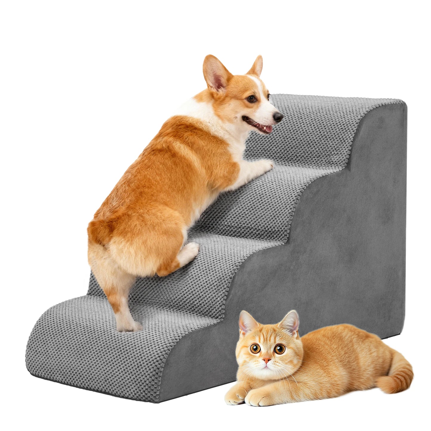 JHK 3 To Five Stepwise High Density Foam Dog Steps