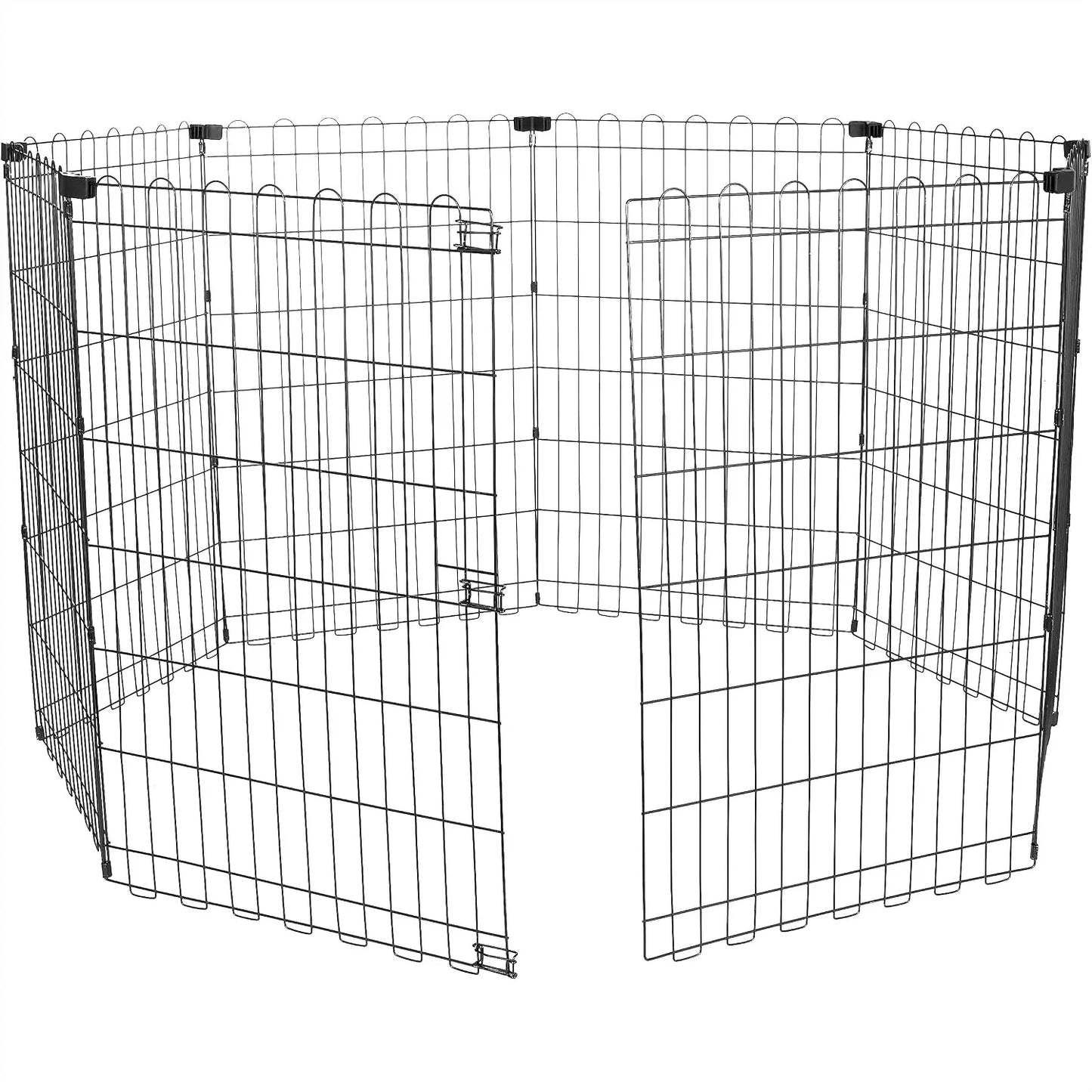 Foldable Dog Playpen 8 Panel Metal Fence For Indoor Outdoor