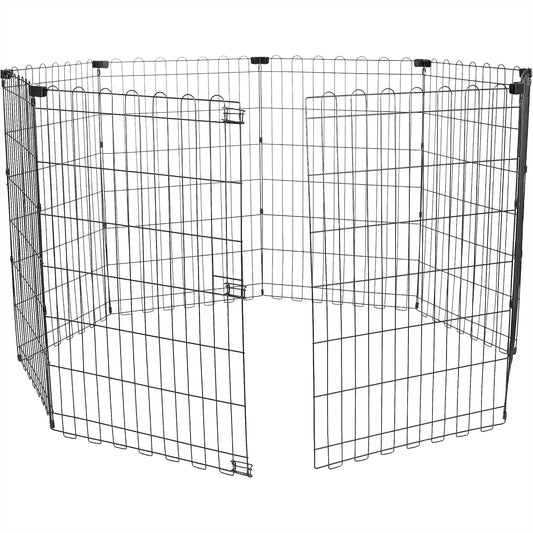 Foldable Dog Playpen 8 Panel Metal Fence For Indoor Outdoor