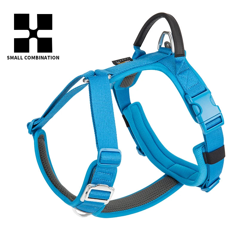 Small Combination Dog Harness No Pull Reflective Vest