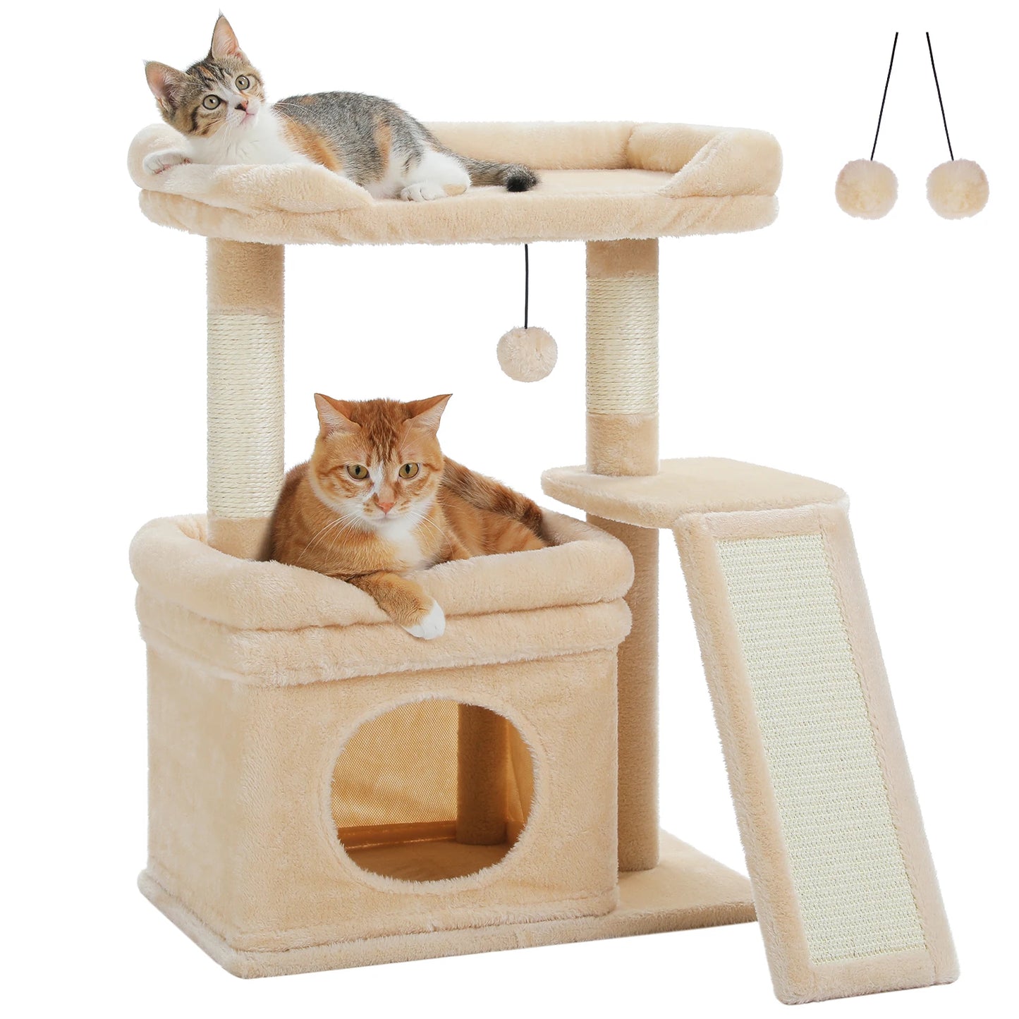 PAWZ Road Indoor Cat Tree With Sisal Scratching Posts Pad