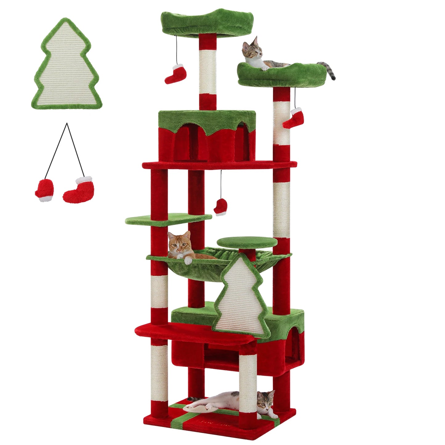 PAWZ Road Cat Tree Tower With Sisal Posts and Condos