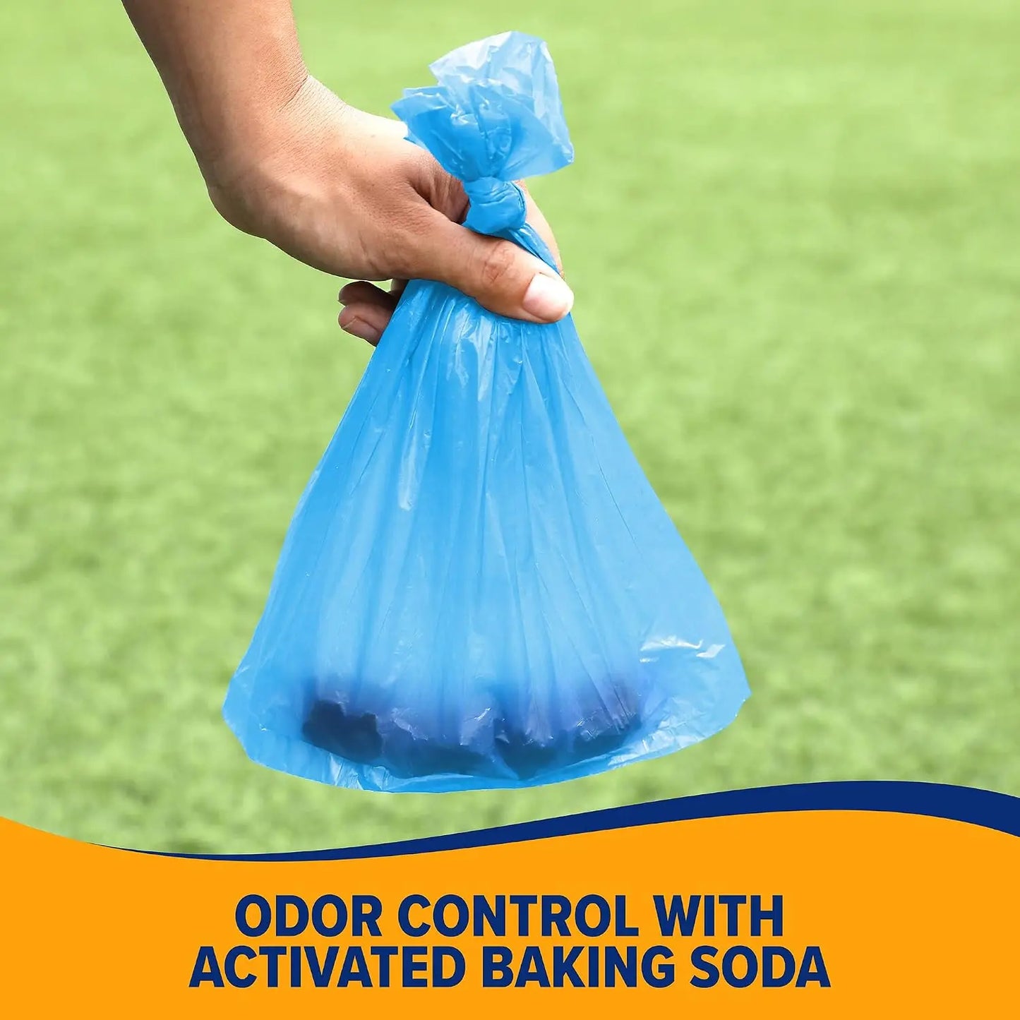 Dog Waste Bags With Baking Soda Odor Control Extra Thick 180 Count