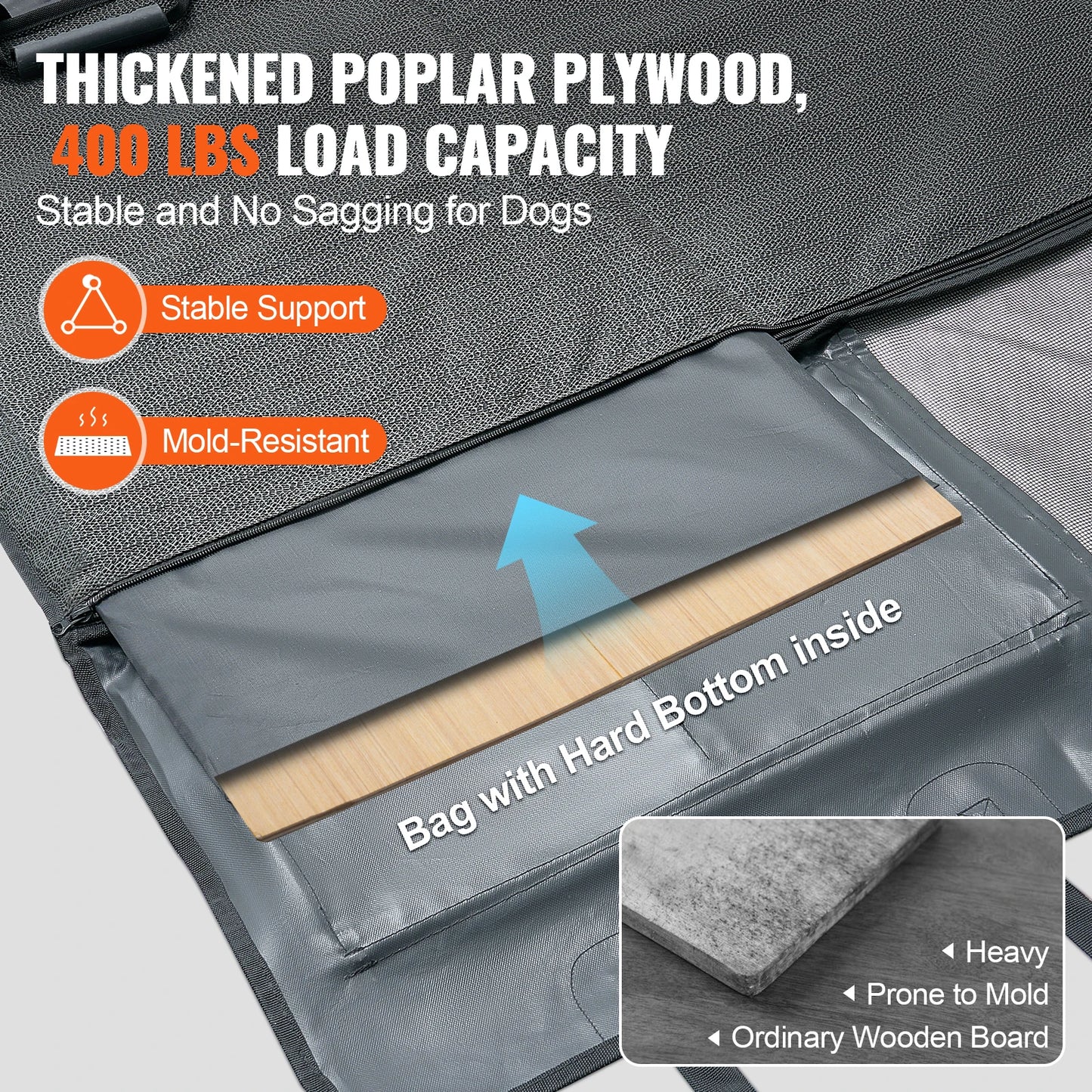 SucceBuy Back Seat Extender Dog Hammock Car Cover Waterproof