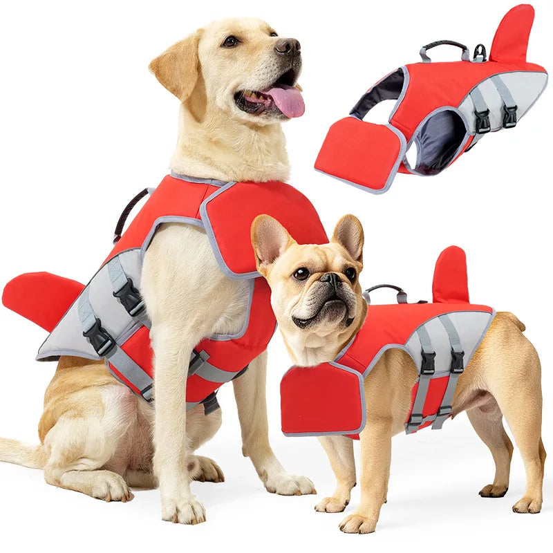 Dog Shark Fin Shape Life Vest For Swimming Safety Protection