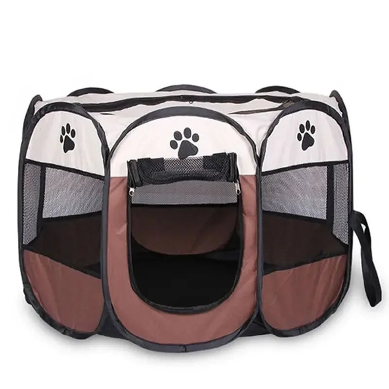 Portable Foldable Pet Tent Kennel Outdoor Octagonal Fence For Dogs And Cats