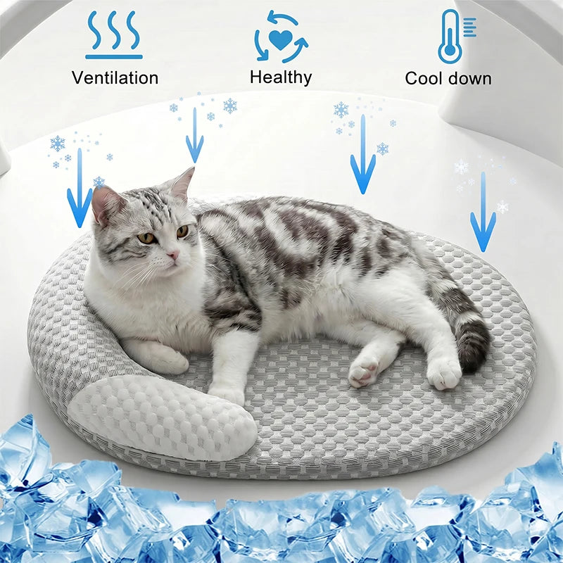 Premium Cooling Ice Silk Pet Bed Mat For Dogs Cats