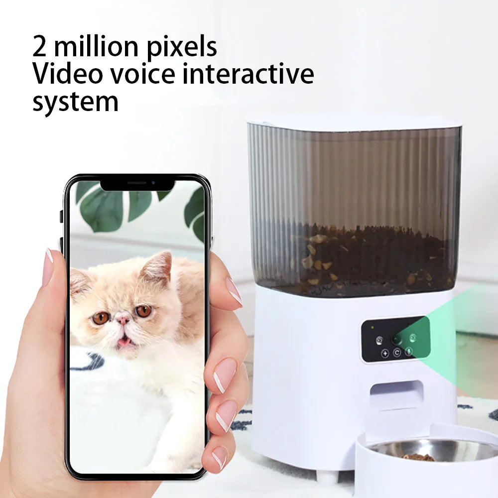 ZYfeeder Pet Feeder With Camera WiFi Timed Automatic Dispenser