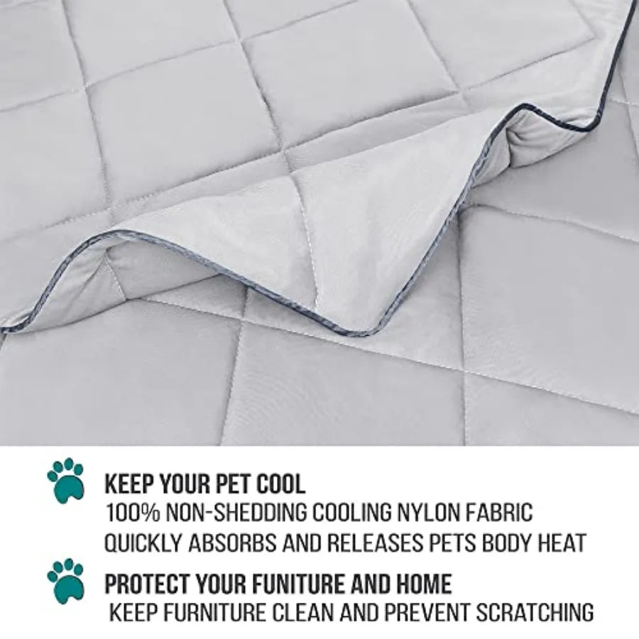 Premium Cooling Dog Blanket Lightweight Fluffy Pet Throw Bed Cover