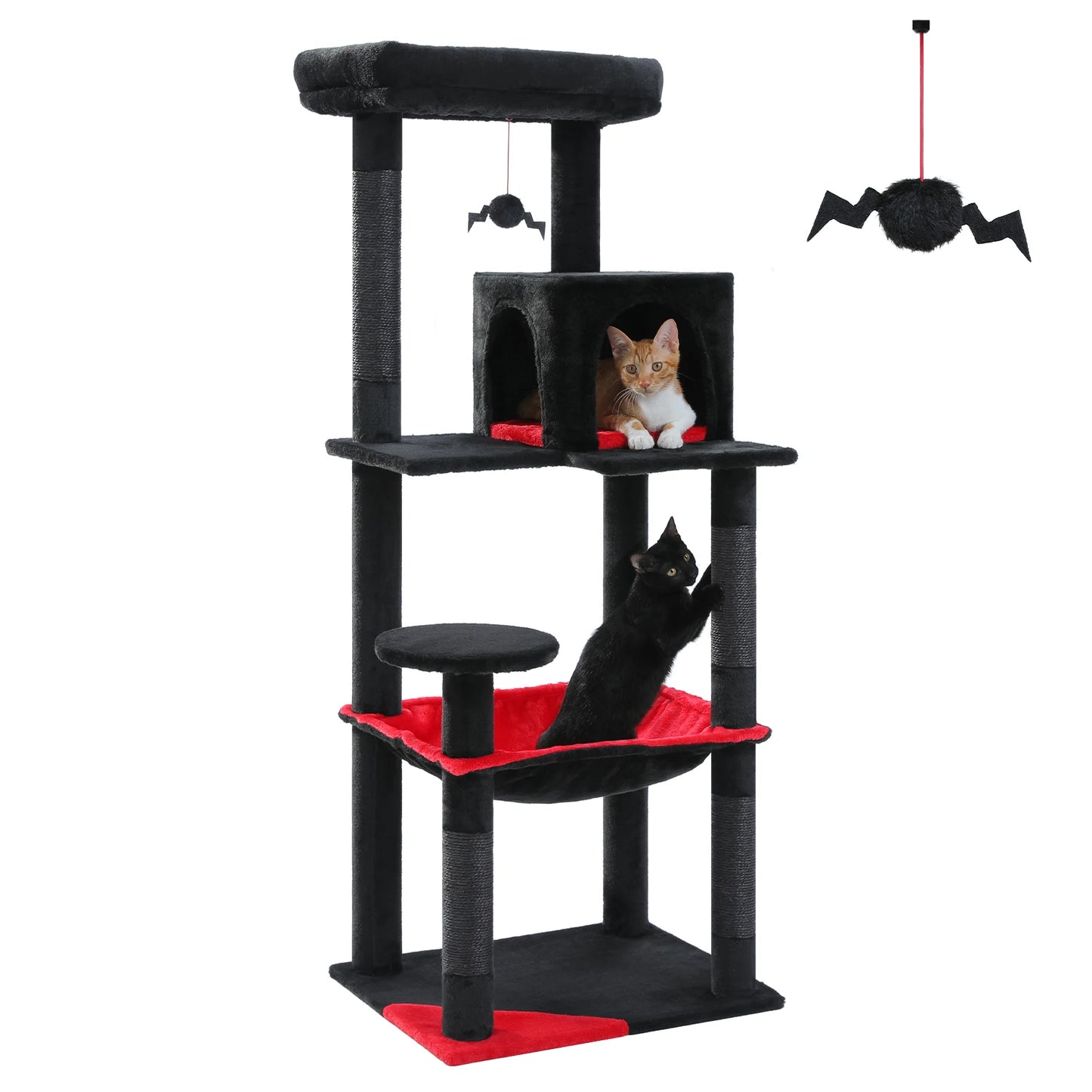 Pawz Road Cat Tree Indoor FiveLevel Tower With Scratching Posts