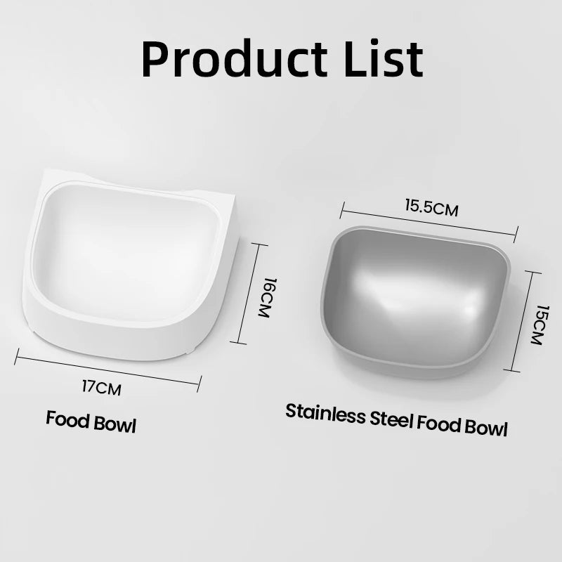 ROJECO Stainless Steel Pet Feeder Bowls Single And Double
