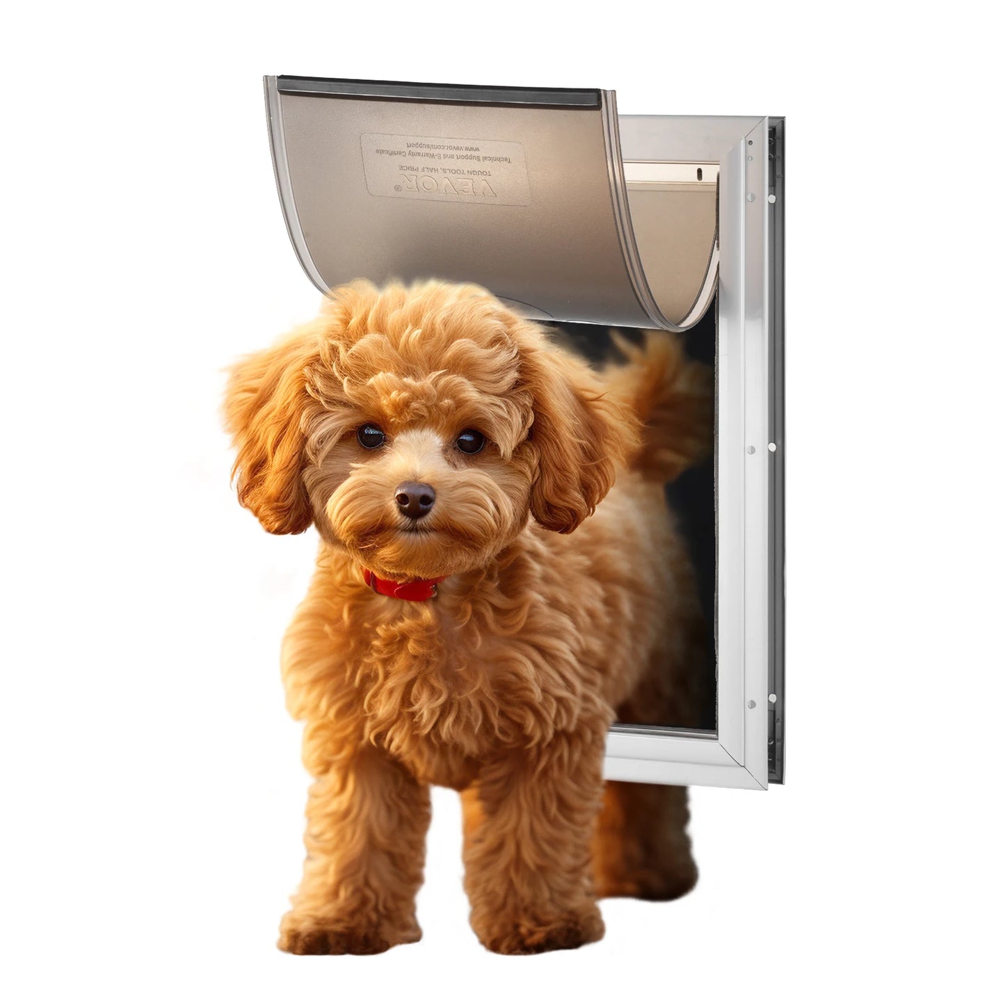 Pet Door Aluminum Frame With Lock And Flap System Weatherproof
