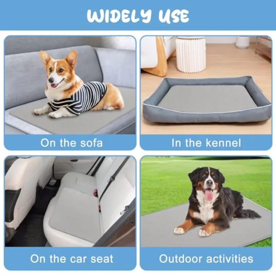 Summer Dog Cooling Mat Ice Silk Pad For Pets Crates
