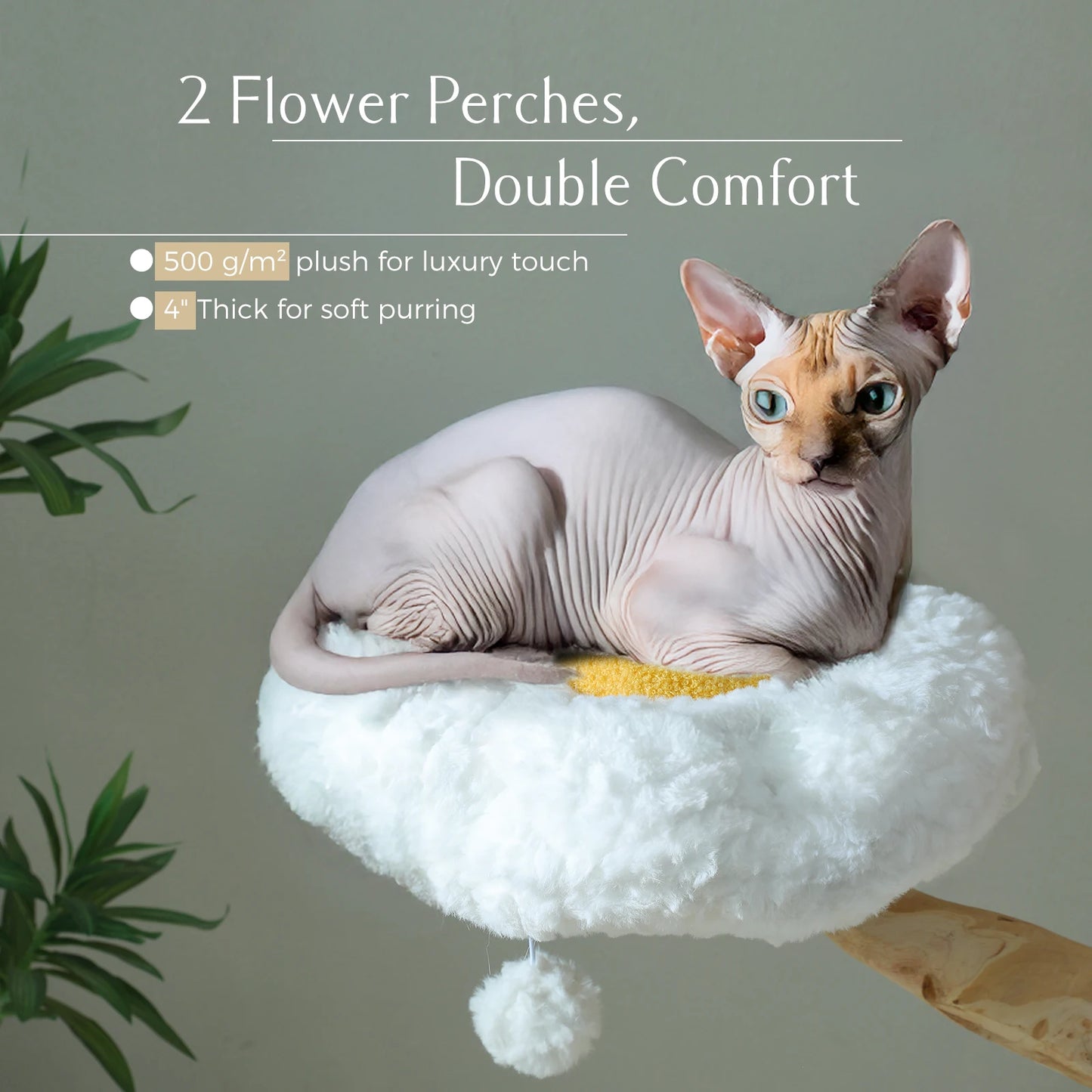 PAWZ Road Cat Tree Tower With Sisal Scratching Post Cat Condo