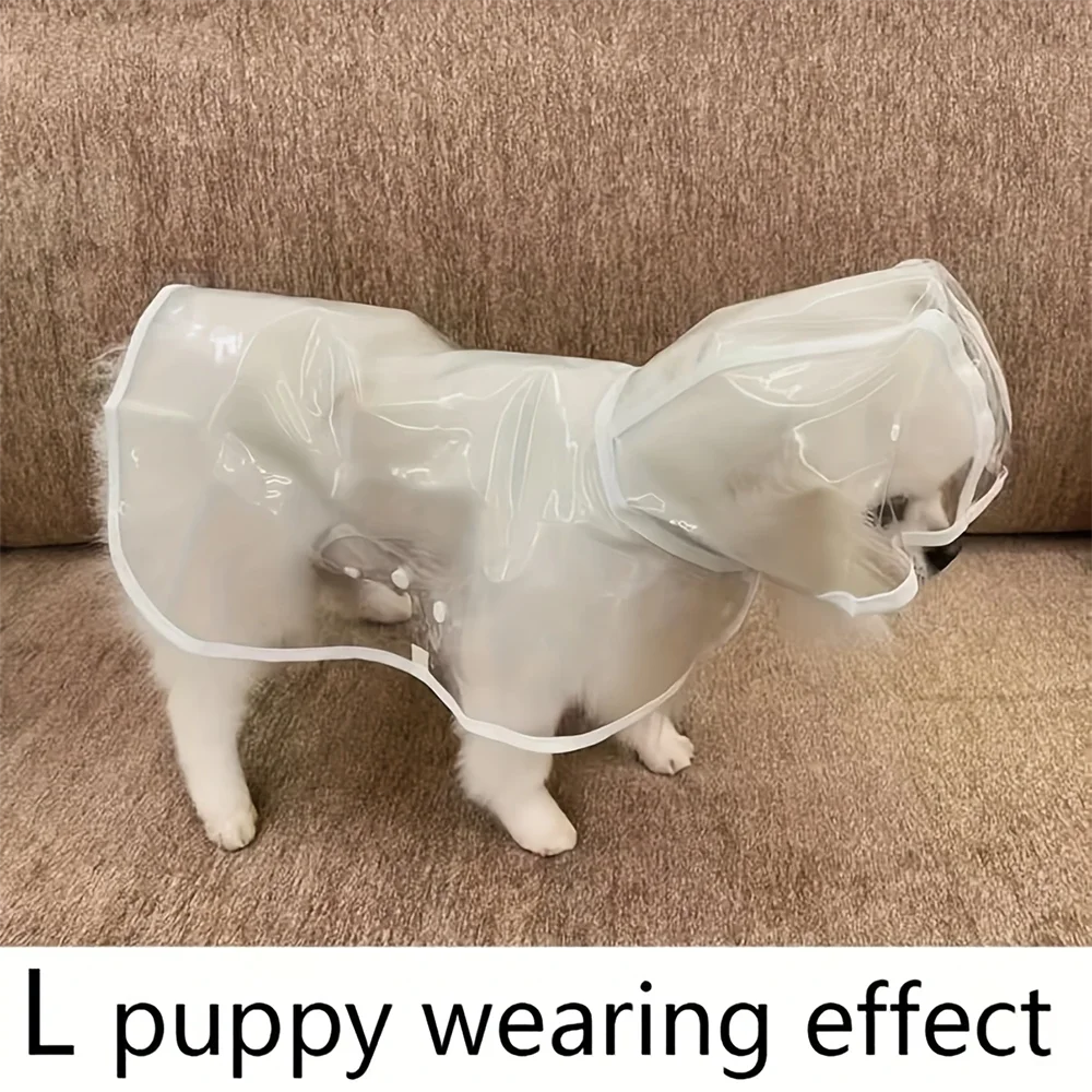 Transparent Waterproof Dog Raincoat For Small And Medium Dogs