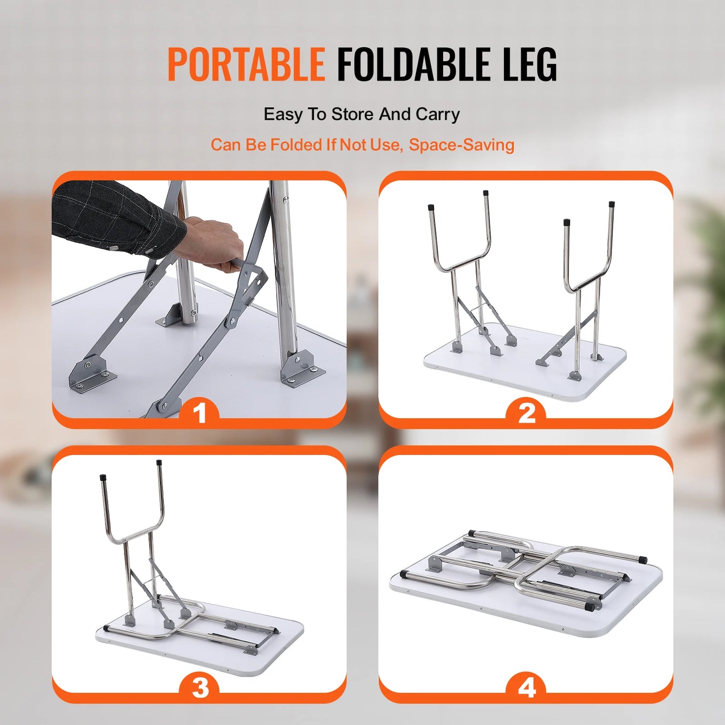 SucceBuy Pet Grooming Table With Two Arms Clamp Folding Stand Grooming Loop