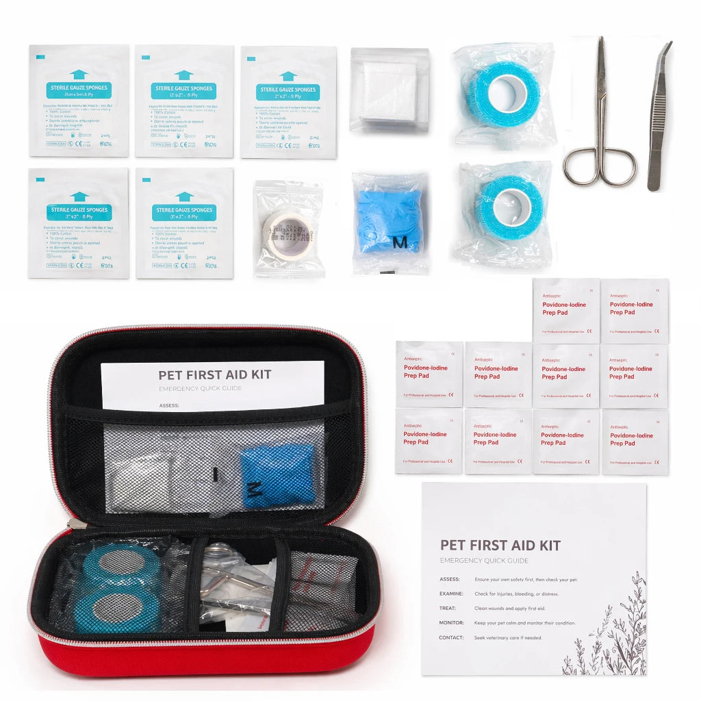 Pet First Aid Kit 23 Items For Dogs And Cats Emergency Care
